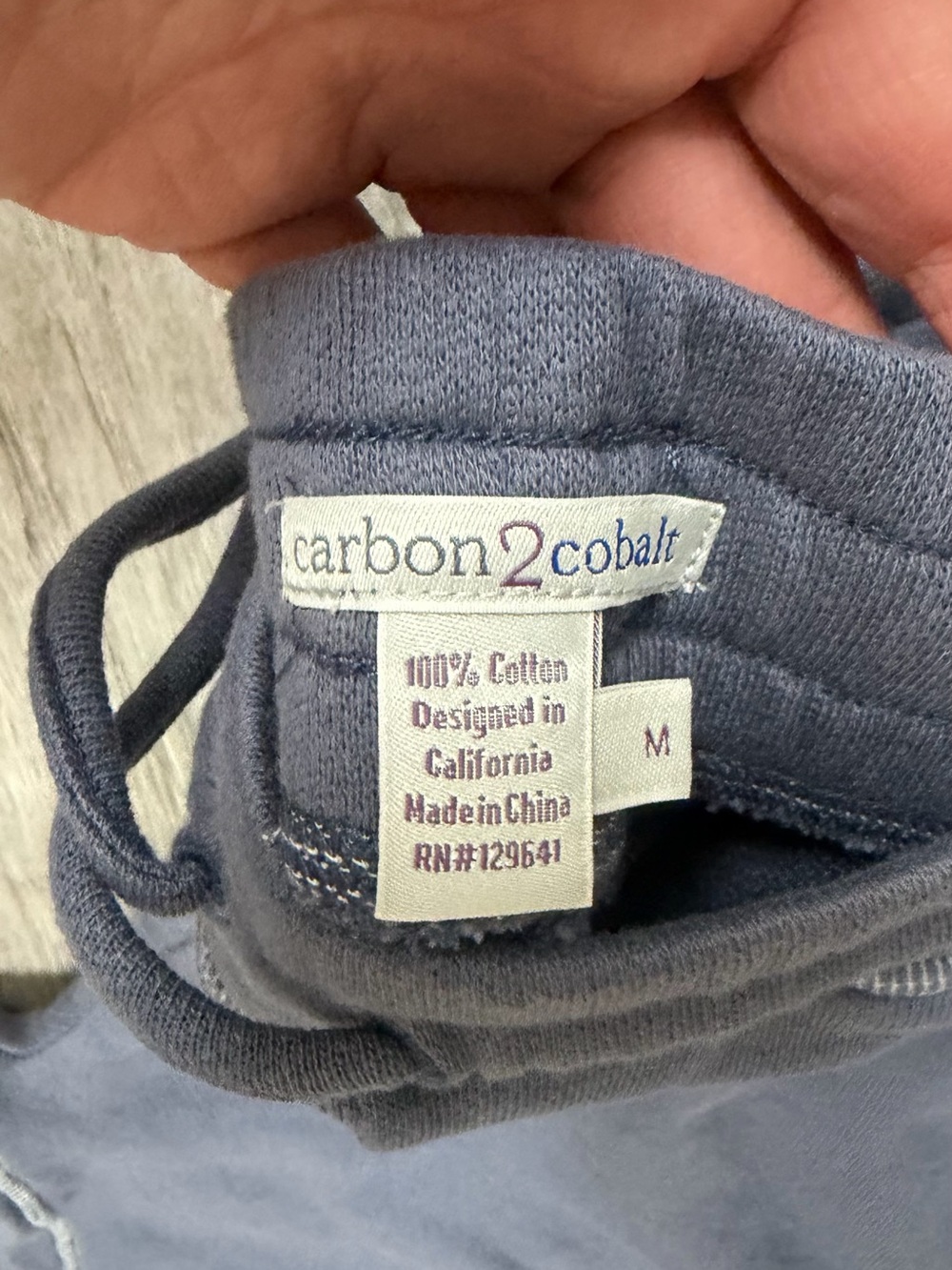 Carbon2Colbart Blue Two-Piece Lounge Set - Cozy Sweatshirt & Drawstring Pants - Picture 3 of 4